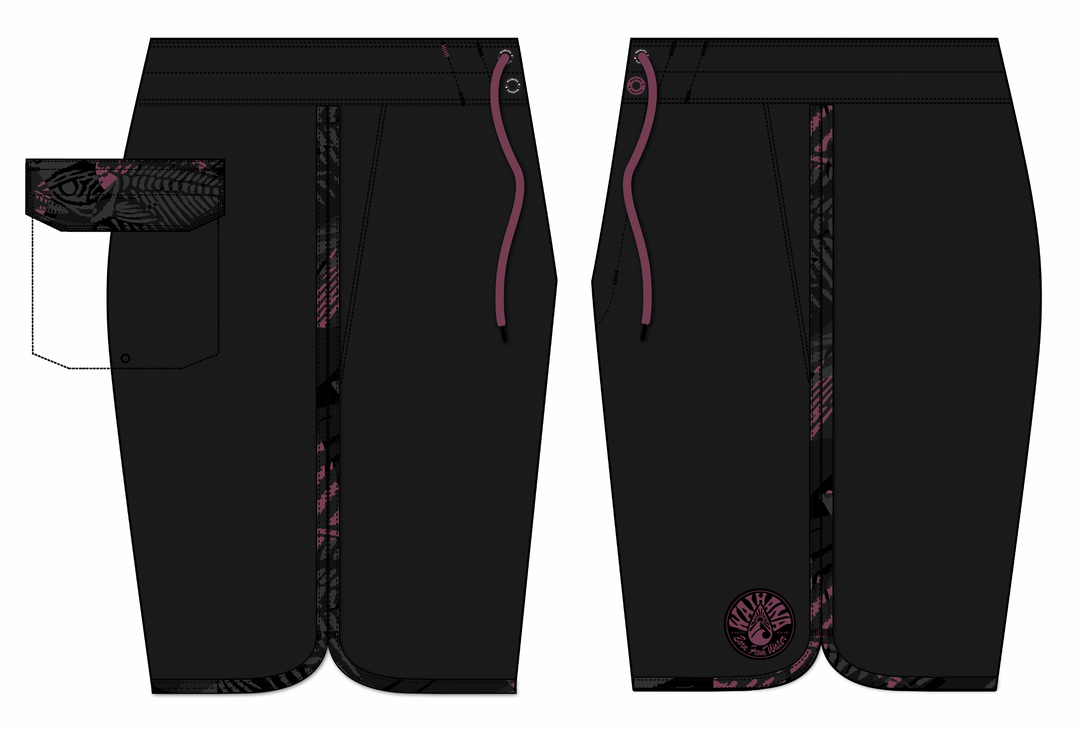 Pink Fishbone W1 Shorts