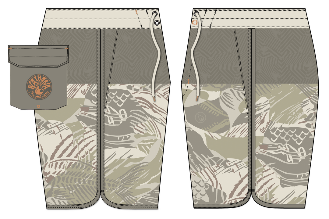 Sandy Brushstroke W1 Shorts
