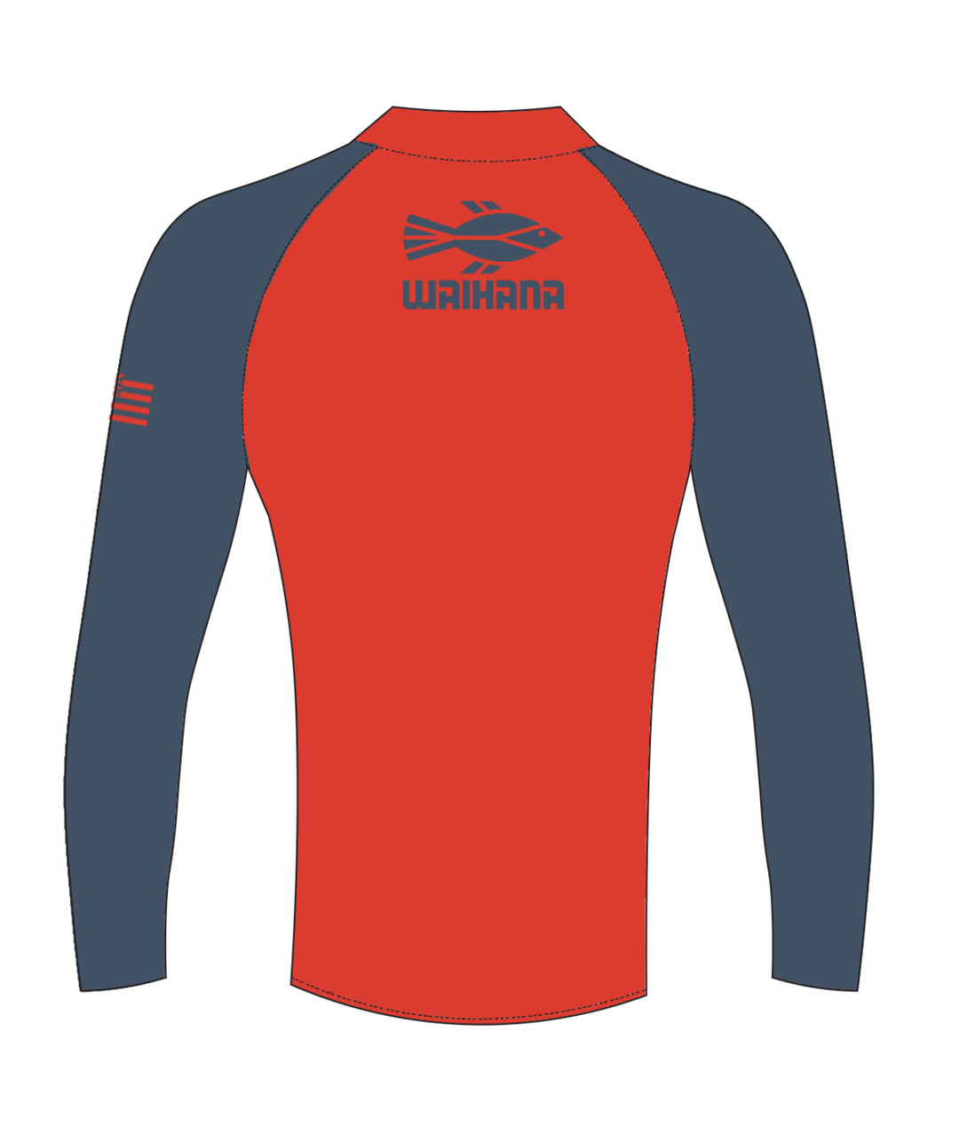 Rashguard rouge à manches longues pour enfant