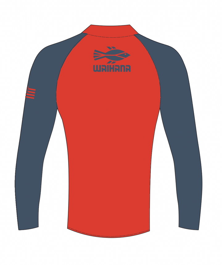 Rashguard rouge à manches longues pour enfant