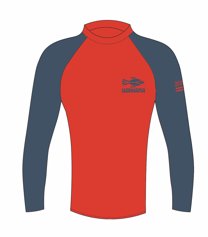 Rashguard rouge à manches longues pour enfant