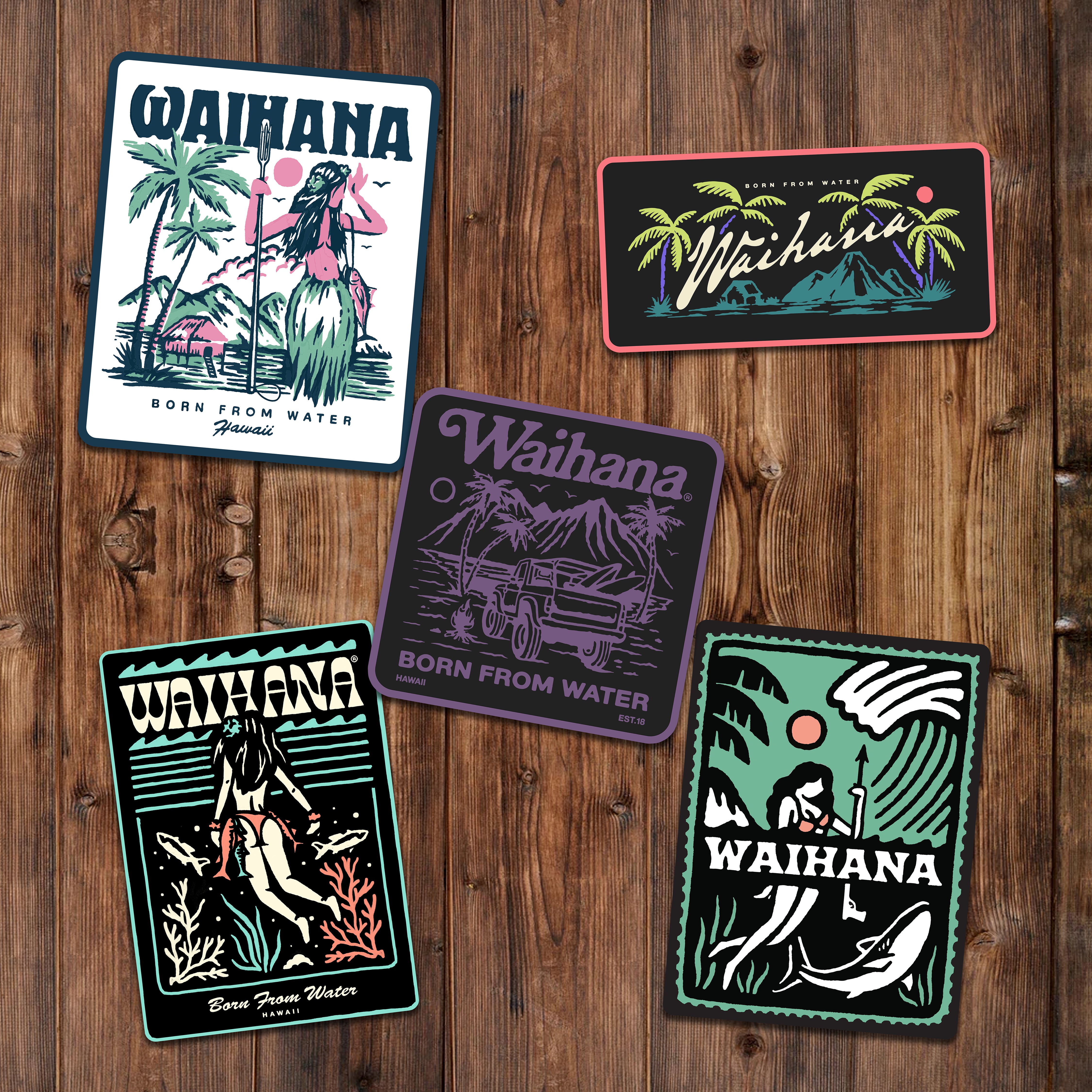 Islands Edition Sticker Pack 3 – WAIHANA