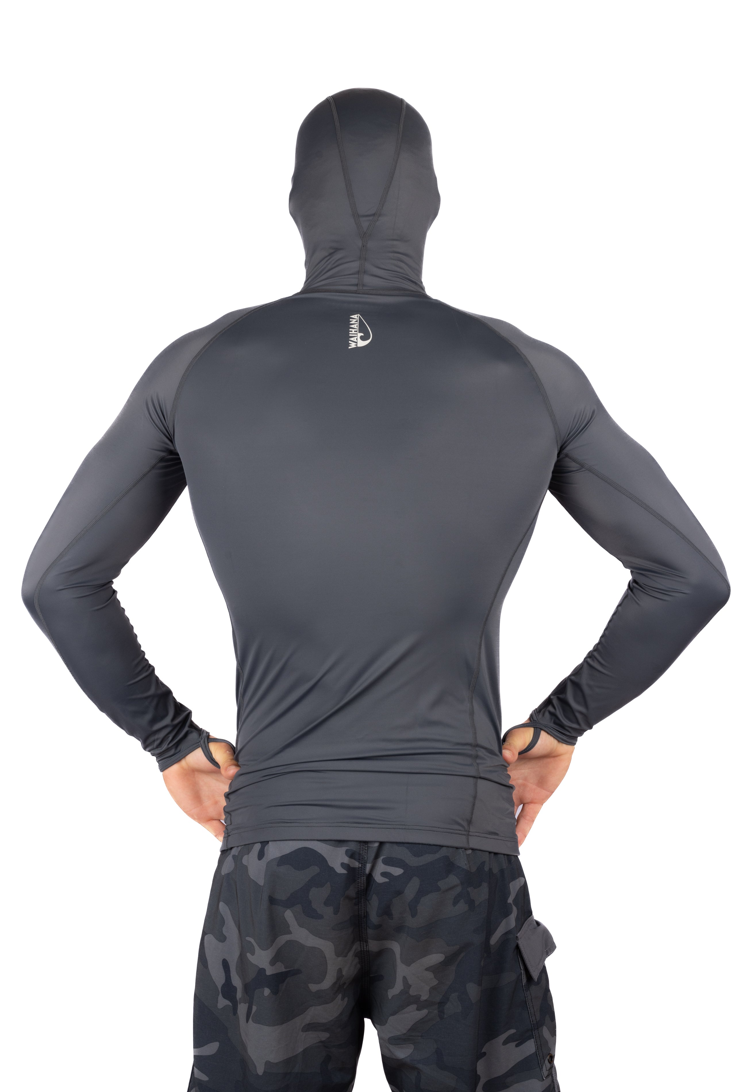 Anthracite Carvico Hooded Surf Rashguard – WAIHANA