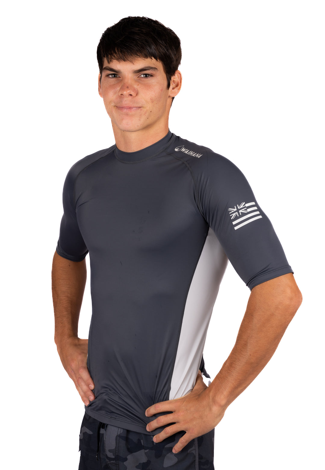Rashguard de manga corta antracita