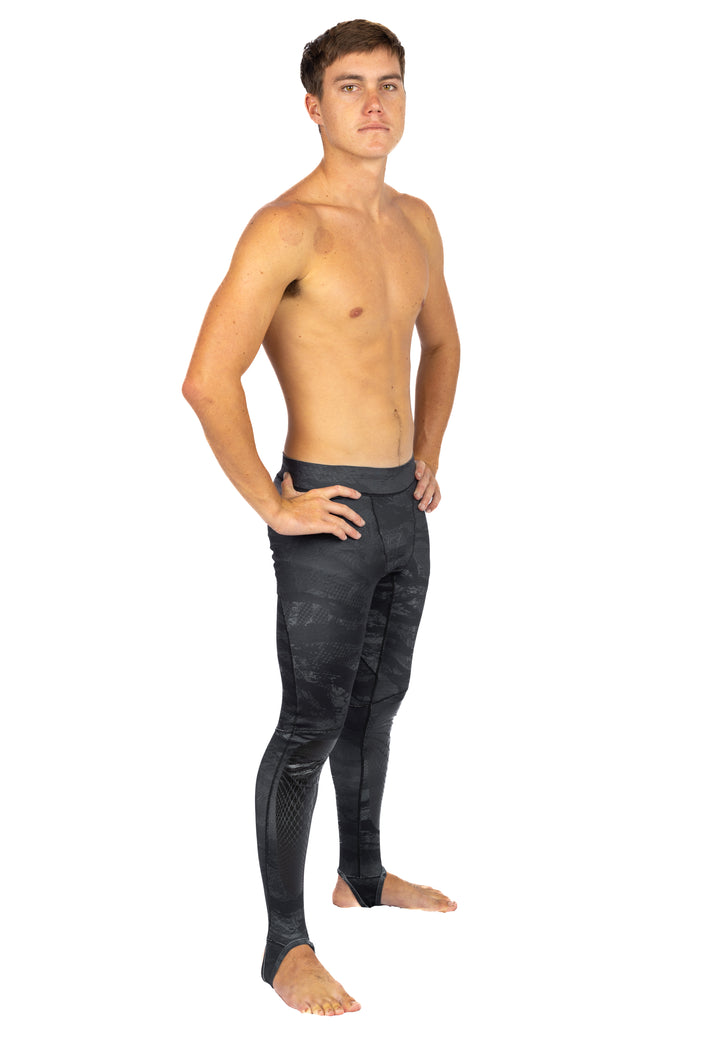Black Tropicam Lycra Leggings