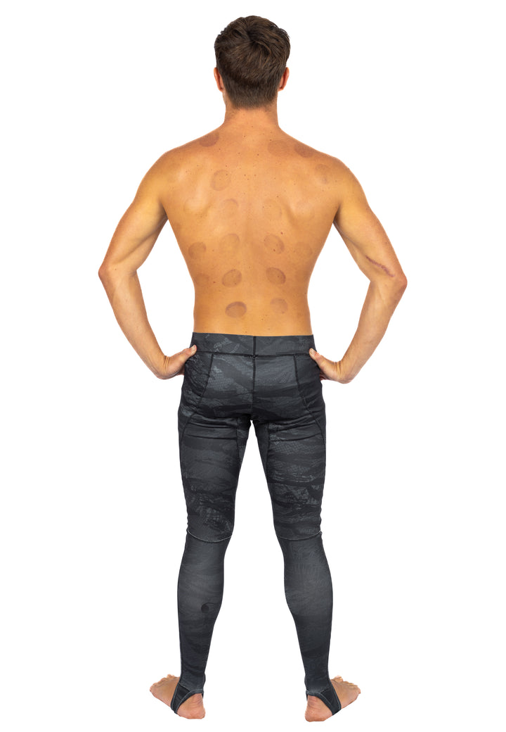 Black Tropicam Lycra Leggings
