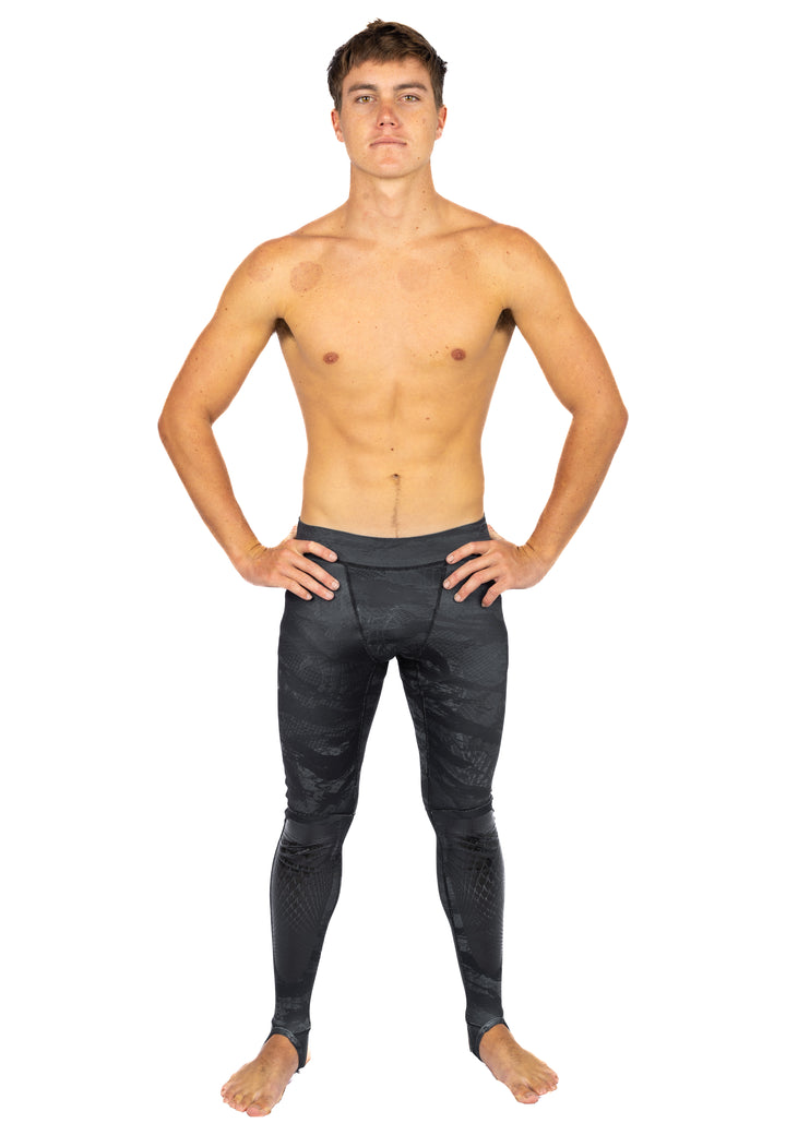Black Tropicam Lycra Leggings