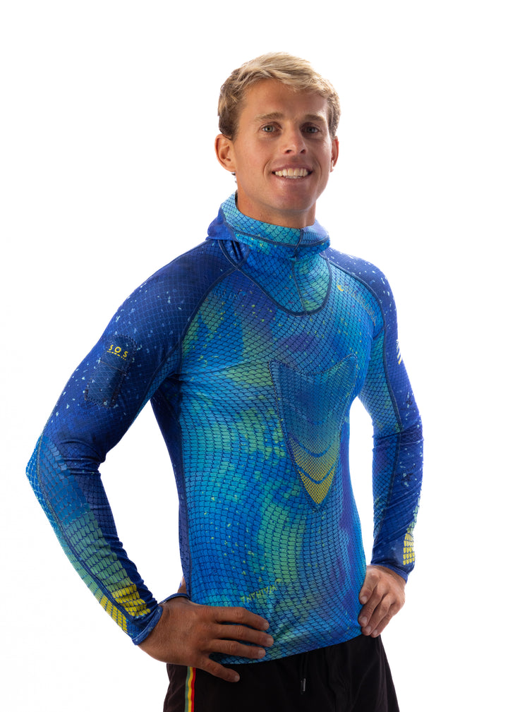 Rashguard de pesca submarina con capucha Kajiki