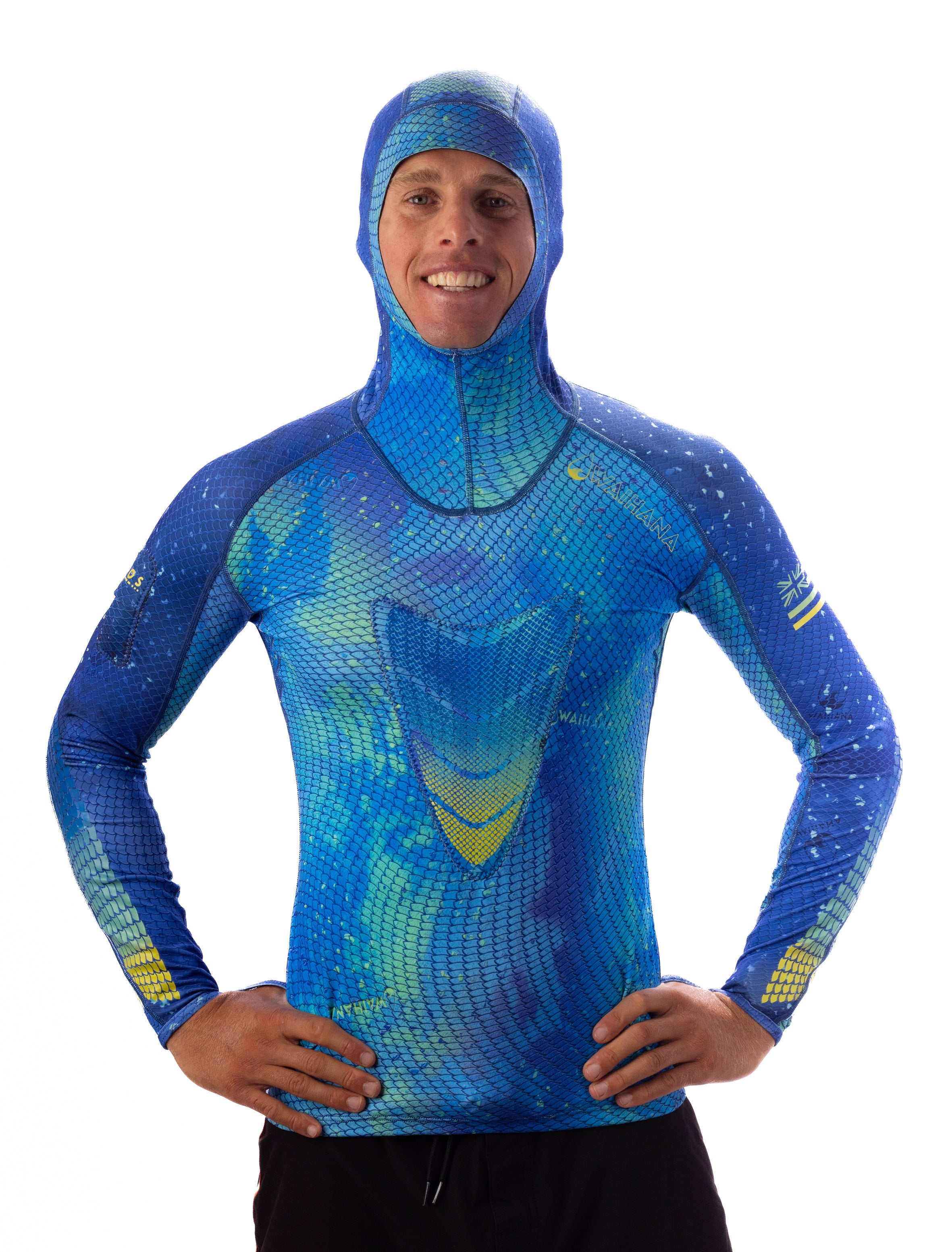 【haruruさま専用】ELASTICATED WAIST RASH GUARD Kajiki Hooded Spearfishing Rash Guard – WAIHANA