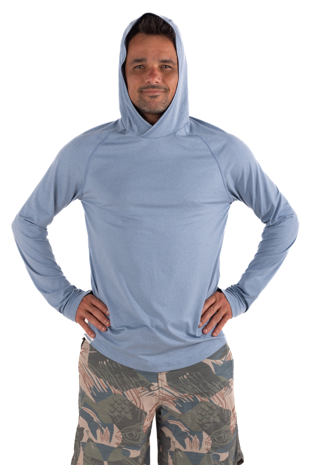 Mariner Blue Hooded Long Sleeve