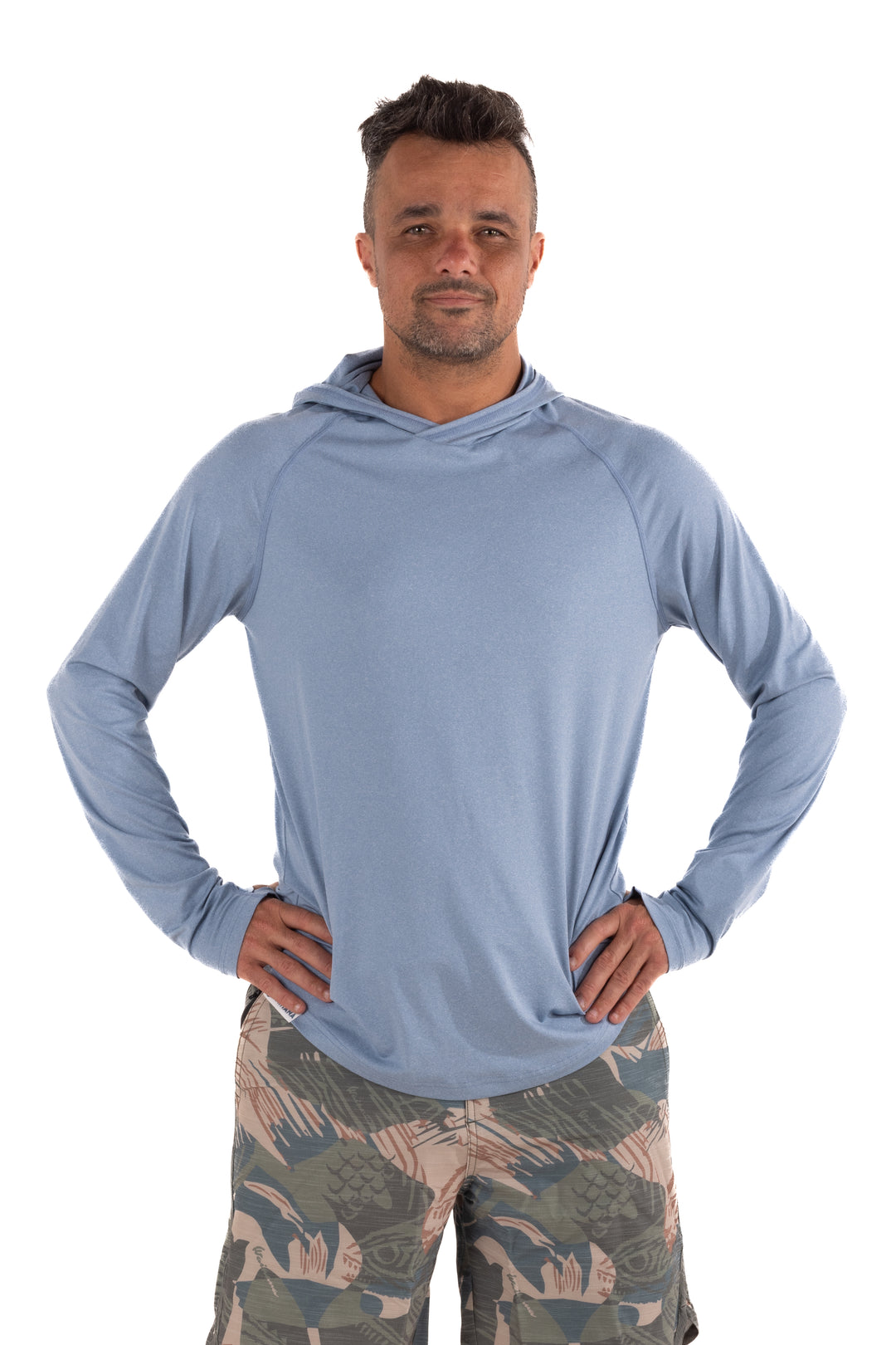 Mariner Blue Hooded Long Sleeve