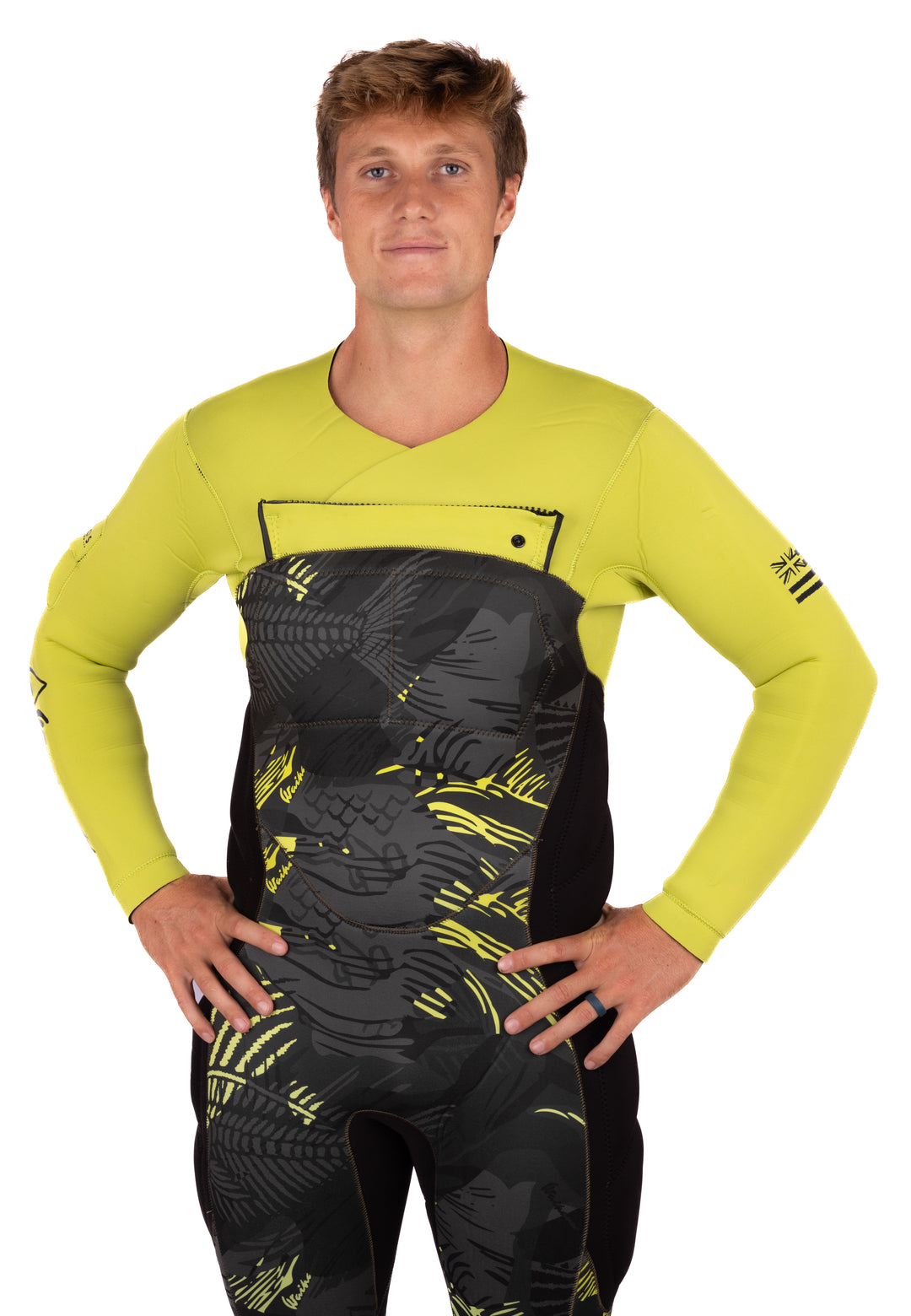 Défroisseur vapeur 5/4 à effet arêtes de poisson pour homme, citron vert