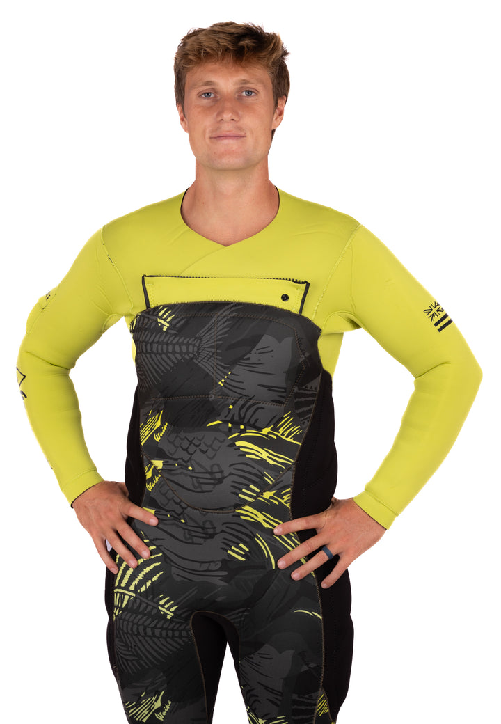 Défroisseur vapeur 5/4 à effet arêtes de poisson pour homme, citron vert