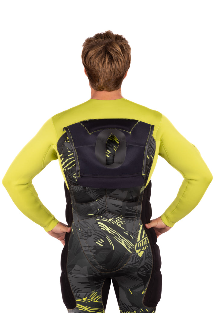 Défroisseur vapeur 5/4 à effet arêtes de poisson pour homme, citron vert