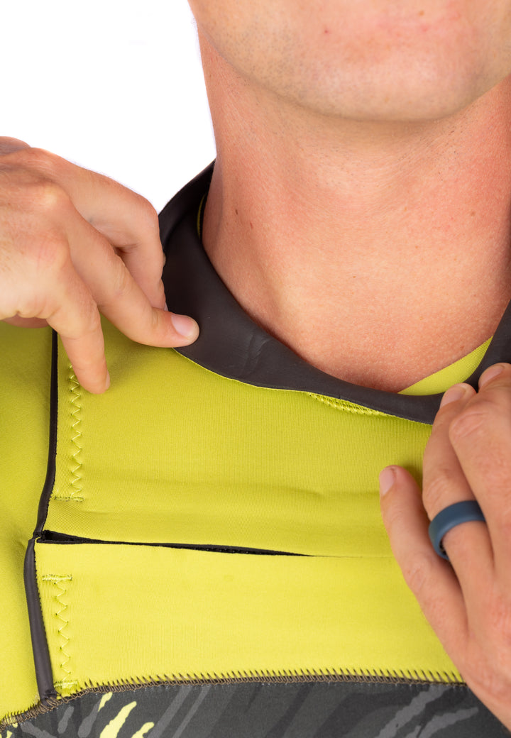 Défroisseur vapeur 5/4 à effet arêtes de poisson pour homme, citron vert