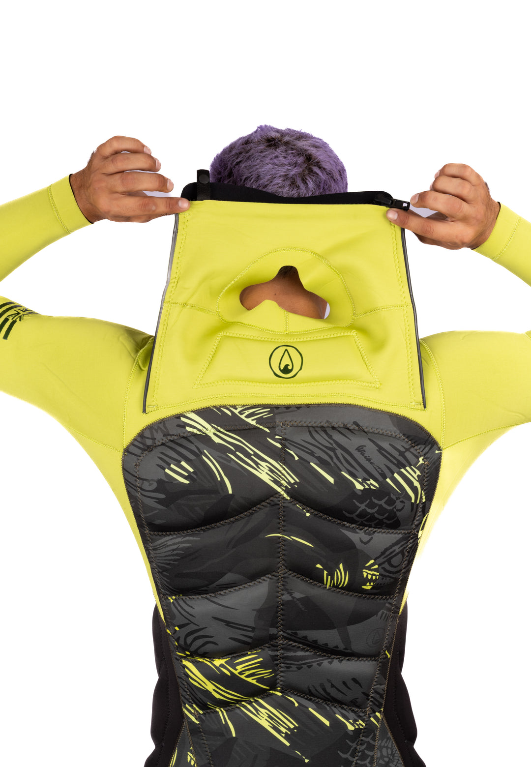 Combinaison de printemps à imprimé arêtes de poisson citron vert pour homme