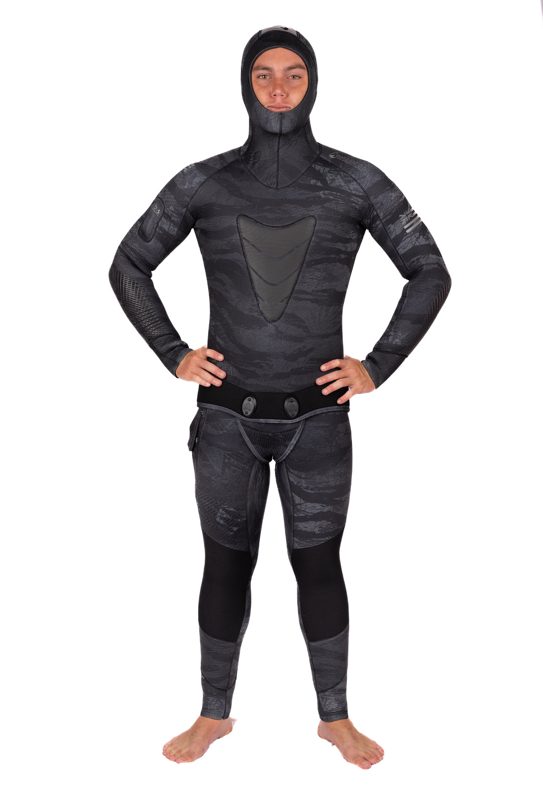 Traje de neopreno Tropicam negro de 7,5 mm para hombre