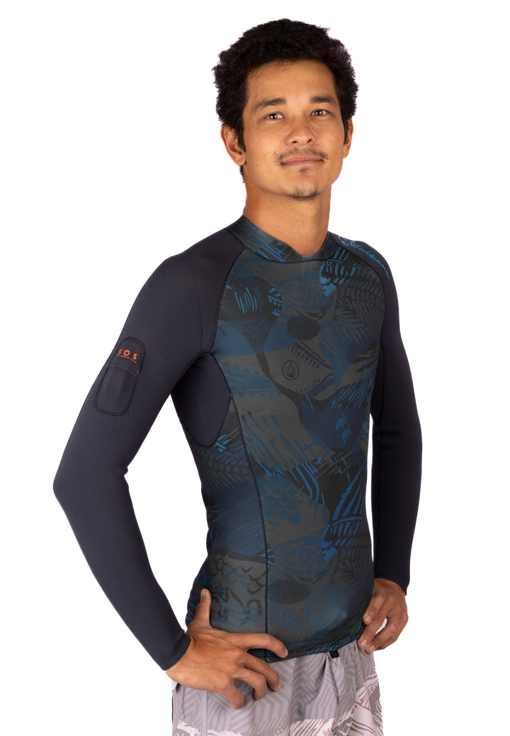 Top de surf con cremallera trasera Field Ethos para hombre
