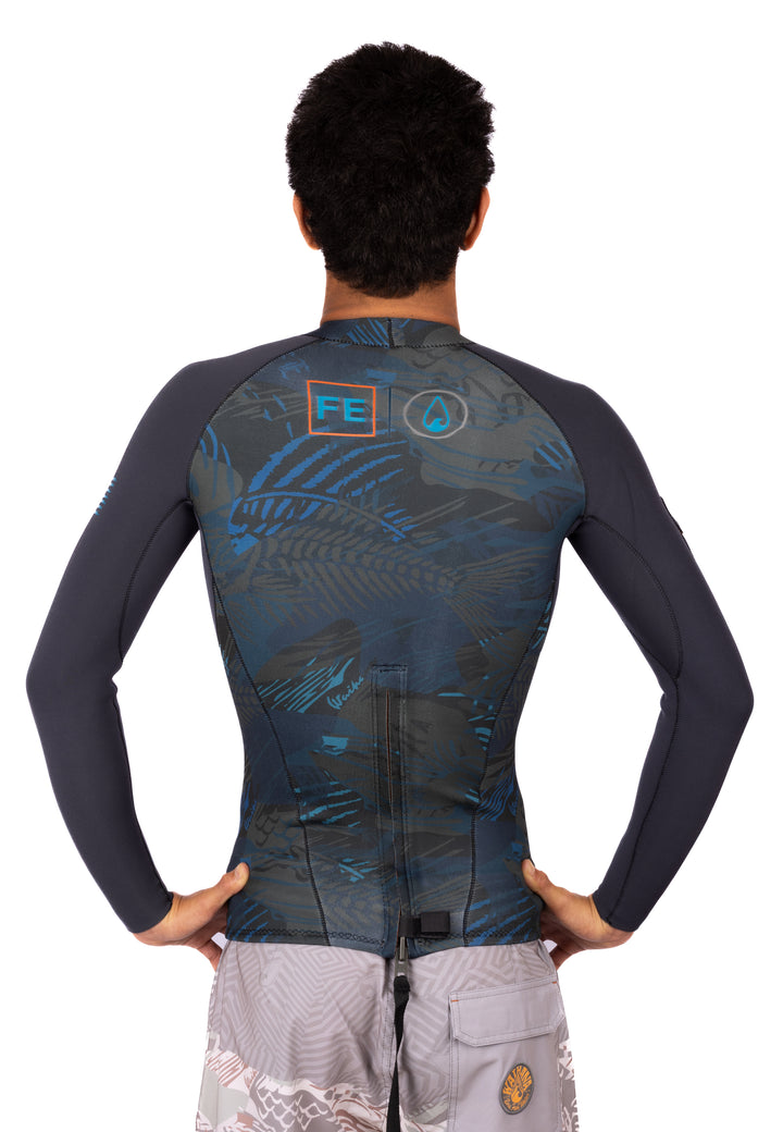 Top de surf con cremallera trasera Field Ethos para hombre