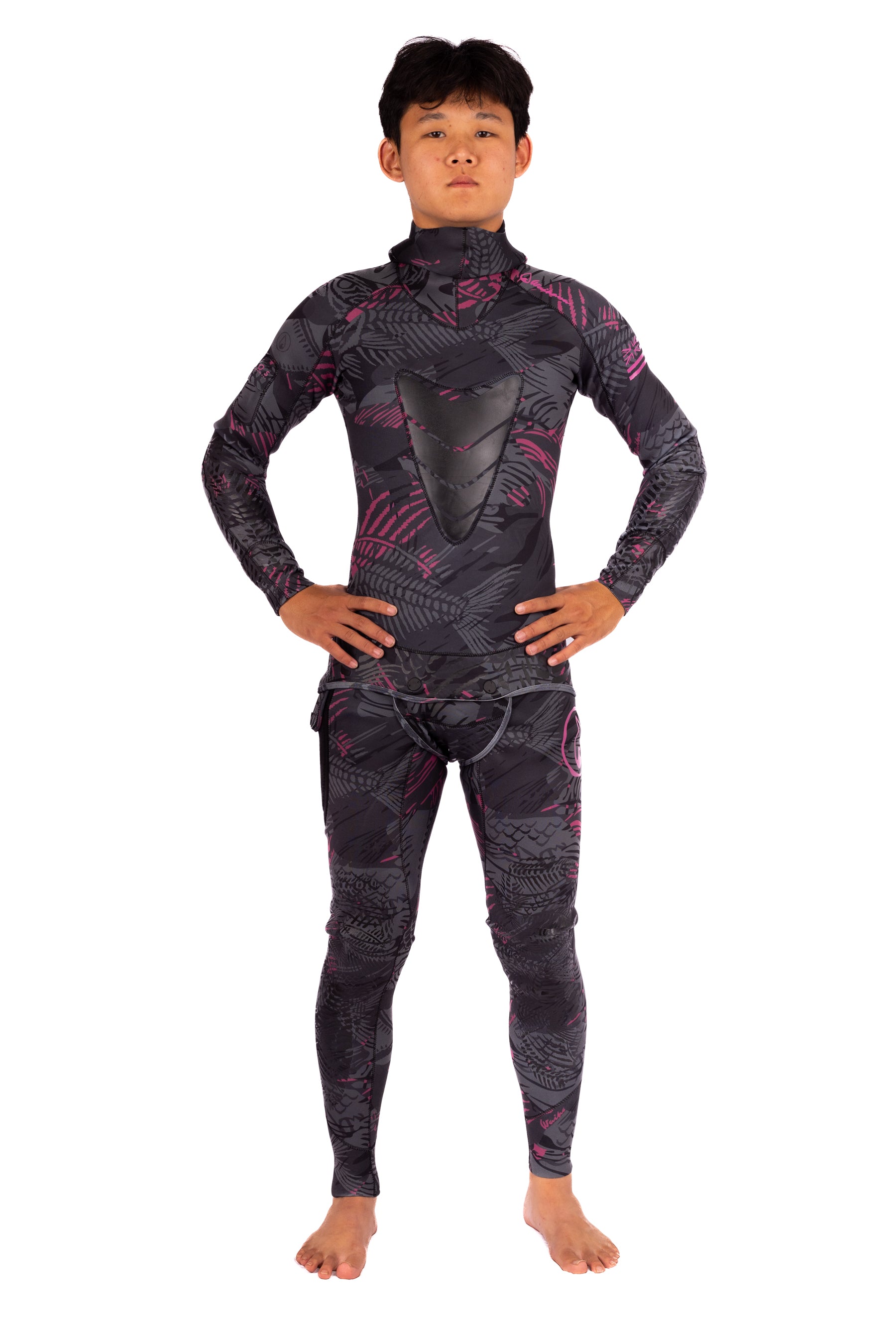 Men's Pink Fishbone Spearfishing 1.5mm Wetsuit – WAIHANA