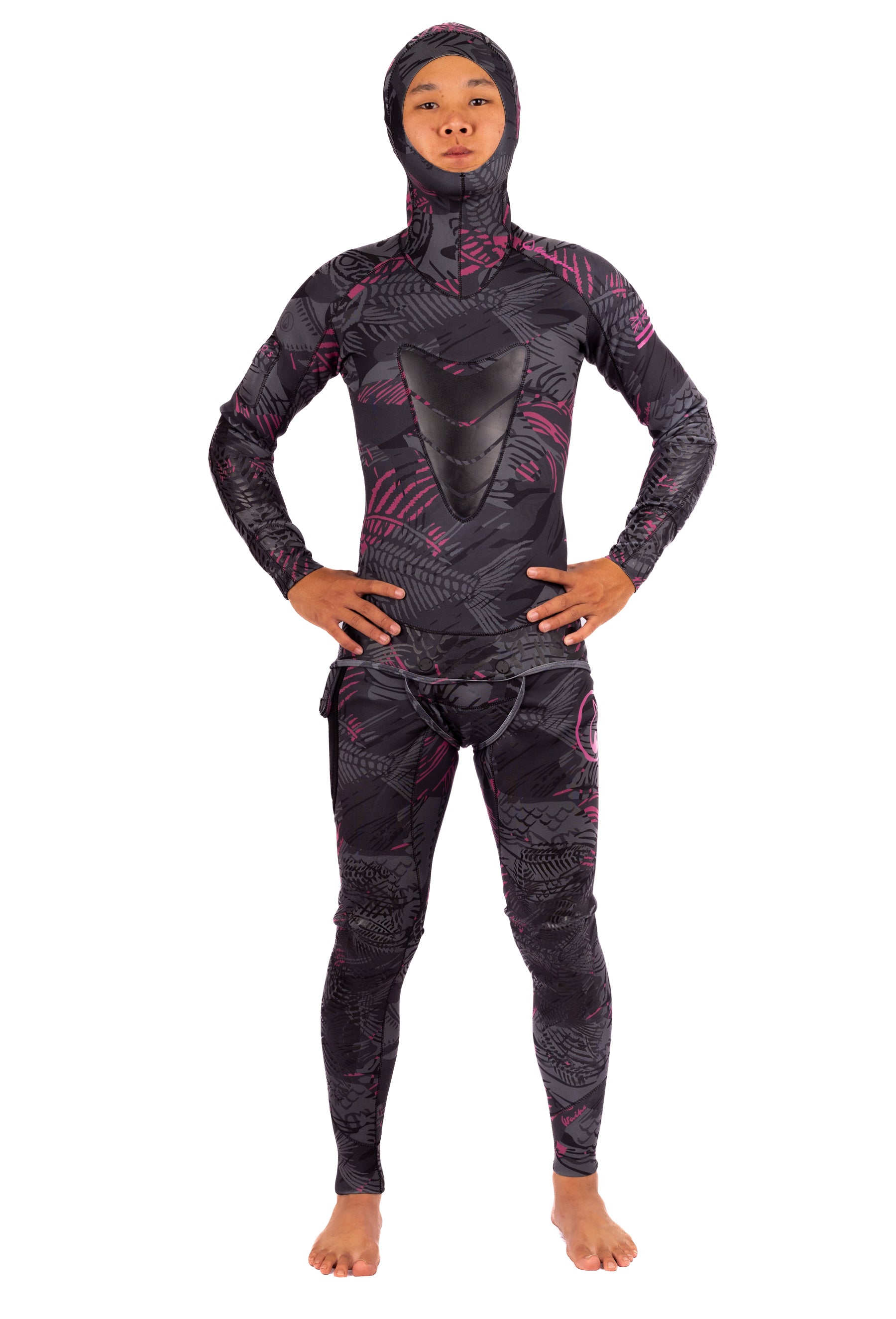Men's Pink Fishbone Spearfishing 1.5mm Wetsuit – WAIHANA