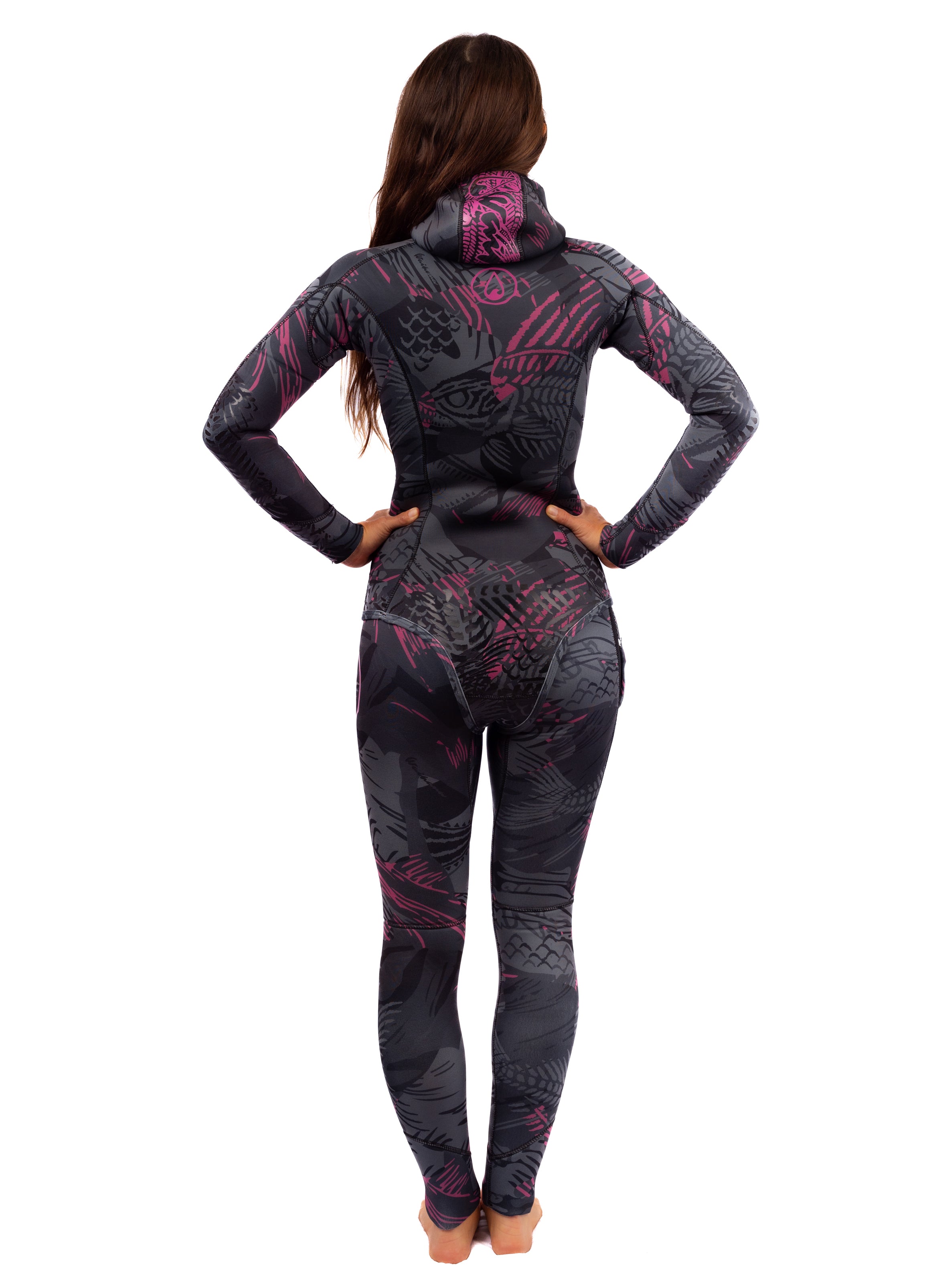 Women's Pink Fishbone Spearfishing 3.5mm Wetsuit – WAIHANA