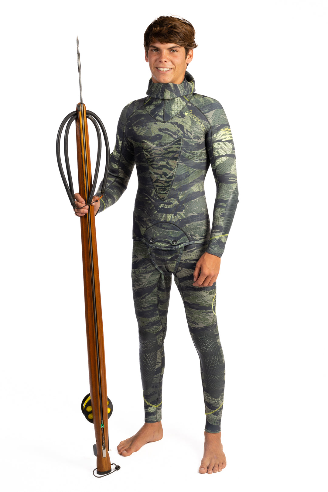 Men’s Tropicam Spearfishing 7.5/5.5mm Hybrid Wetsuit 7.5/5.5mm Hybrid / XL / Tropicam Green